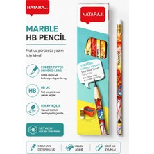 ArtMaster Kurşun Kalem Hb 1 Düzine Kalemtraş Silgi Hediyeli Nataraj Kurşun Kalem Mermer Desen 1 Düzine