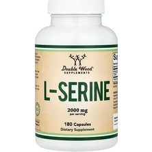 Double Wood Supplements L-Serin, 180 Kapsül