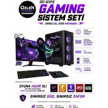 Özlen X65 RYZEN 7 5700X RX 9060 XT 8GB 16GB RAM 500GB M.2 SSD 24'' Full HD 200Hz Oyuncu Bilgisayarı