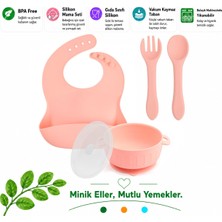 Jojobebek Jojobebekbebek Silikon Beslenme Seti  / Pembe