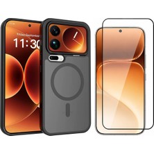 Vendas Xiaomi 17 Pro Kılıf M-Safe Şarj Özellikli Kamera Korumalı Zore Lunex Kapak + Cam Ekran Koruyucu
