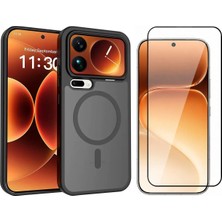 Vendas Xiaomi Mi 17 Pro Kılıf M-Safe Şarj Özellikli Kamera Korumalı Vendas Lunex Kapak + Glass Ekran Koruyucu