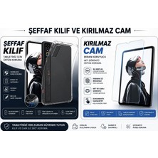 Ridata Zte Redmagic Astra 9'' Uyumlu Arka Silikon Şeffaf Kılıf Ekran Koruyucu Cam