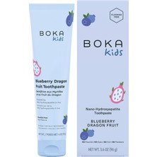 Boka Kids Blueberry Dragon Fruit Nano-Hydroxyapatite Çocuk Diş Macunu 96GR