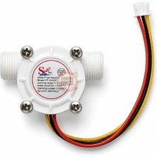 Meon Robotik Otomasyon Su Akış Sensörü YF-S402C Debimetre (Deniz) G3/8'' 0.3-10 L/dk 3.5-24V Dc