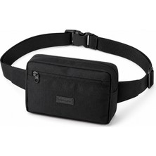 Microcase 3 Bölmeli Ayarlanabilir Askılı Unisex Bel ve Omuz Çantası Siyah AL5681