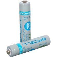 TeknoKapsül Efcell 700 Mah Şarjlı Aaa Ince Pil Tek