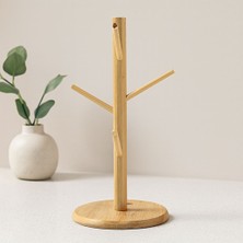 Just Cheap Store Bambu Ahşap Bardak ve Fincan Askısı 35X60 cm