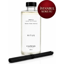 Capeso RITUS 250 ml Çubuklu Oda Kokusu Yedek Şişe (Refill) İstanbul Kokusu – 5 Adet Çubuk Seti Dahil