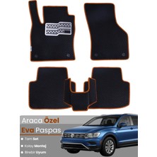 Volkswagen Tiguan (2016-2019) Uyumlu Eva Paspas Tam Set–oto Paspas,araca Özel,tam Koruma