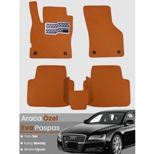 Audi A8 (2009-2017) Uyumlu Eva Paspas Tam Set–araca Özel,su Geçirmez,hızlı ve Kolay Montaj