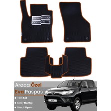 Toyota Hilux (2015-2025) Uyumlu Eva Paspas Tam Set–oto Paspas,araca Özel,su Geçirmez