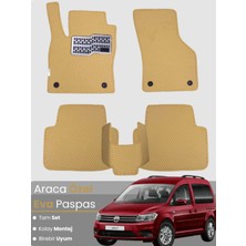 Volkswagen Caddy (2011-2020) Uyumlu Eva Paspas Tam Set–oto Paspas,araca Özel,su Geçirmez