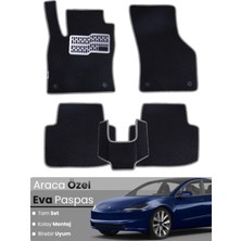 Tesla Model 3 (2021-2025) Uyumlu Eva Paspas Tam Set–oto Paspas,araca Özel,kolay Montaj