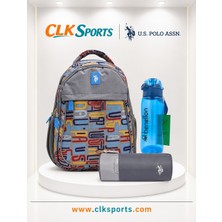 CLK Sports U.s. Polo Assn. Okul Sırt Çantası , Kalem Çantası , Lisanslı Suluk&matara Seti