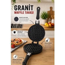 Piev Pratik Çift Taraflı Ocak Üstü Döküm Waffle Tavası