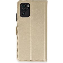 TeknoKapsül Xiaomi Mi Note 10 Trend S Plus Kapaklı Kılıf - Gold