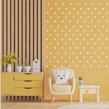 Bugy Bagy 2,5cm Ebadında 240 Adet Yuvarlak - Puantiye Sticker - Beyaz