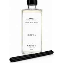 Capeso Ocean 250 ml Fresh Çubuklu Oda Kokusu Yedek Şişe (Refill) – 5 Adet Çubuk Seti Dahil