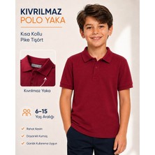 Ilk Okul Polo Yaka Kısa Kol Pike Tişört Canbulgan