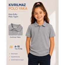 Ilk Okul Polo Yaka Kısa Kol Pike Tişört Canbulgan
