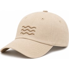 Aegean Cap Bej Nakışlı Unisex Şapka