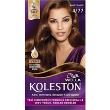 TeknoKapsül Koleston Kit Saç Boyası - 4/77 Kadife Kahve