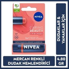 TeknoKapsül 4.8 gr Mercan Renkli Dudak Bakım Kremi, SPF30 ile Nemlendirir