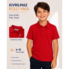 Ilk Okul Polo Yaka Kısa Kol Pike Tişört Canbulgan