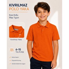 Ilk Okul Polo Yaka Kısa Kol Pike Tişört Canbulgan