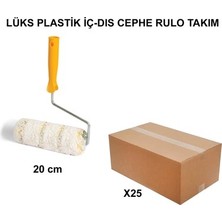 TeknoKapsül Plastik Iç-Dış Cephe Rulo Takımı, 20 Cm, 25 Adet