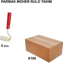 TeknoKapsül Parmak Moher Rulo Takım 5 cm Boyutunda 100 Adet
