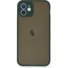 TeknoKapsül iPhone 12 Mini Kılıf Montreal Silikon Kapak - Yeşil