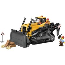 TeknoKapsül Sarı Buldozer Inşaat Temalı Yaratıcı Oyuncak 8 Yaş ve Üzeri Için