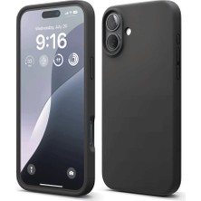 TeknoKapsül iPhone 16 Plus Kılıf Nano Içi Kadife Silikon - Siyah