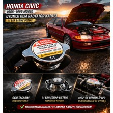 EP Garaj Otomotiv Honda Civic 1988–1995 Uyumlu 1.1 Bar Orjinal Radyatör Kapağı