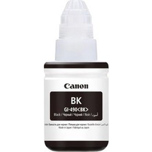 TeknoKapsül Canon GI-490BK Black Siyah Şişe Mürekkep