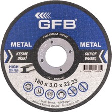 TeknoKapsül 180X3,0X22,23 mm Metal Kesici Taş, 5 Adet Paket