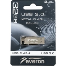 Everon 32 GB USB 3.0 Metal Flash Bellek Hızlı Veri Aktarımı Taşınabilir Bellek