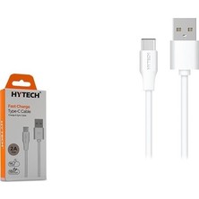 TeknoKapsül 1m Uzunluğunda 2A Type-C Beyaz Şarj Kablosu