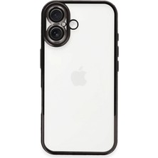 TeknoKapsül iPhone 16 Plus Kılıf Razer Lensli Silikon - Siyah