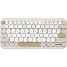 TeknoKapsül Asus Marshmallow KW100 Bej Kablosuz Türkçe Mac Uyumlu
