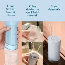 TeknoKapsül 200ML Su Hazneli 3 Modlu Kompakt Ağız Duşu, USB Şarjlı