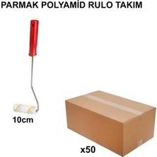 TeknoKapsül 50 Adet Parmak Polyamid Rulo Takım, 10 cm Yüksek Kalite
