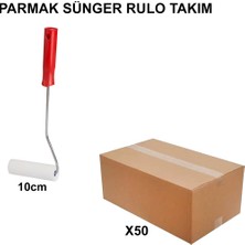 TeknoKapsül Sünger Rulo Takımı, 10 Cm, 50 Adet, Kaliteli Malzeme