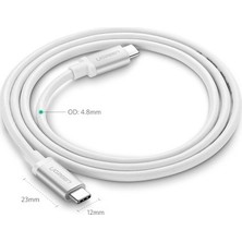 TeknoKapsül 1m Uzunluğunda Hızlı Şarj Kablosu, 60W Güç ile Etkili Kullanım