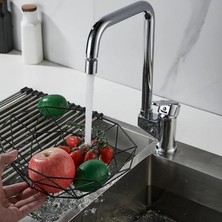 TeknoKapsül Mafsallı Krom Eviye Bataryası Modern Tasarım ve Kullanım Kolaylığı