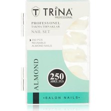 TeknoKapsül 250'LI Takma Tırnak Stiletto Modeli - Almond