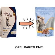 How Meow  Kuzu Etli - Pirinçli Büyük Irk Yetişkin Köpek Maması Paketten Bölme Doypack 1 kg
