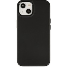 TeknoKapsül iPhone 14 Plus Kılıf Asya Deri Silikon - Siyah